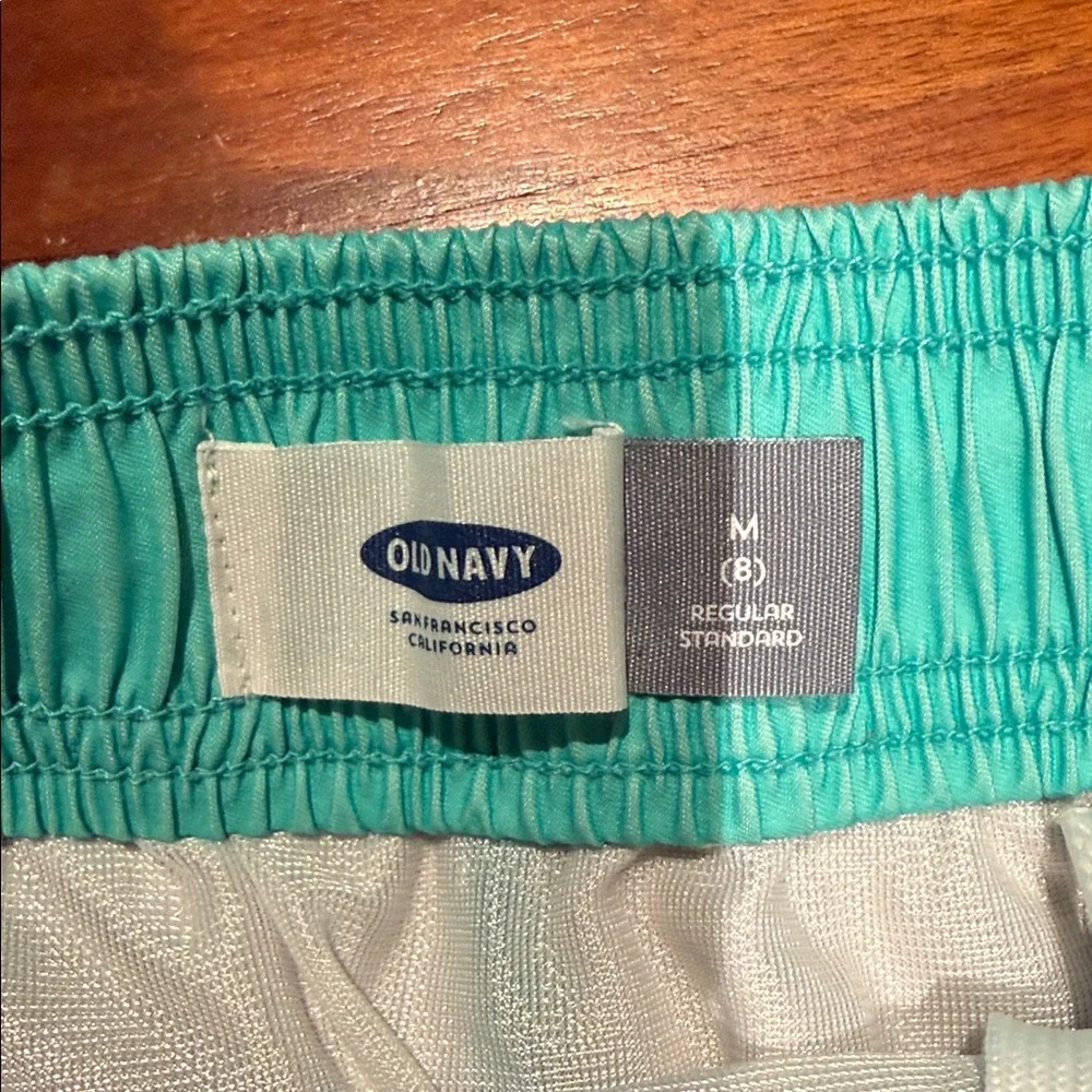 Old Navy Kids Swim Shorts - Teal, Orange, Gray, White